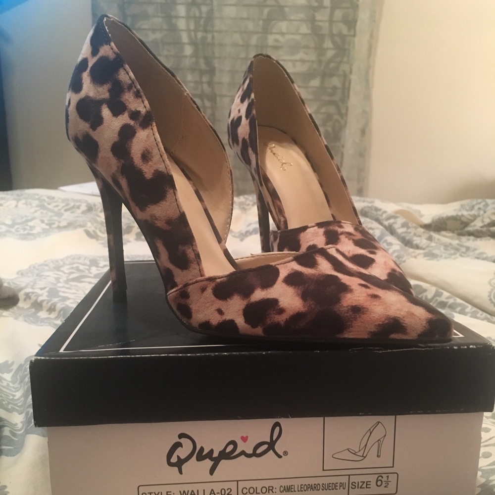 Leopard print heels